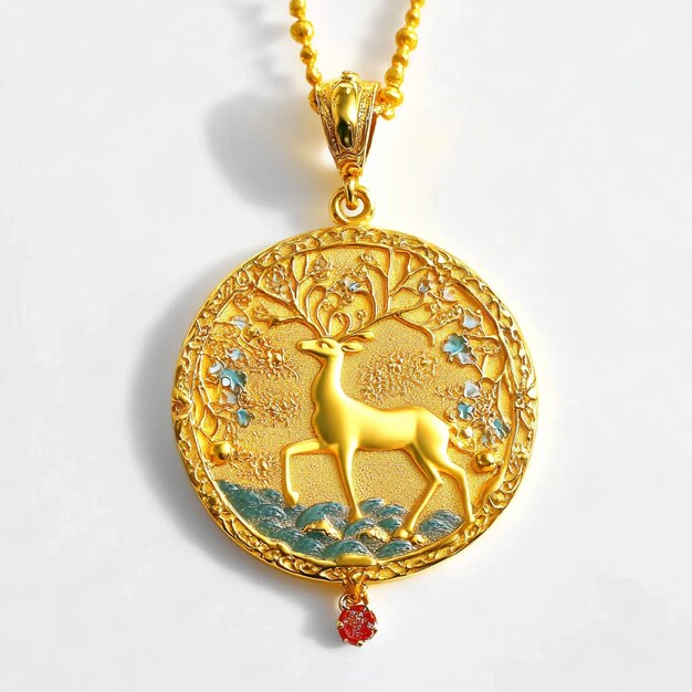 j. crew enamel vintage giraffe charm pendant chain